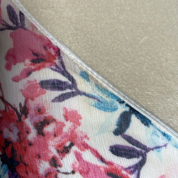 Francesca’s Multicolored Floral Fit & Flare Mini Dress w/Ruffles (XS) - Picture 10 of 16